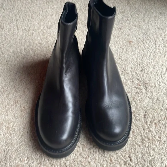 Stuart Weitzman 5050 Leather Lift Bootie Boot Size 10 Narrow AA - Picture 6 of 11